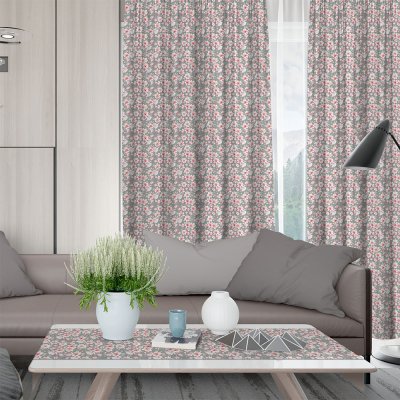 Κουρτίνα (150x275) Με Τρέσα Cesira 801 Gray Lino Home