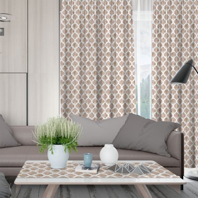 Κουρτίνα (150x275) Με Τρέσα Cell 101 Beige Lino Home