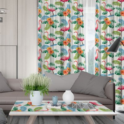 Κουρτίνα (150x275) Με Τρέσα Waikiki 701 White Lino Home