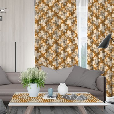 Κουρτίνα (150x275) Με Τρέσα Cest 201 Gold Lino Home