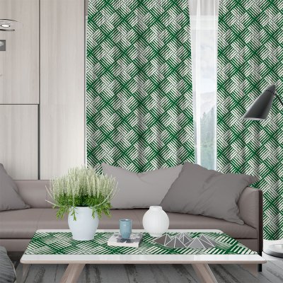 Κουρτίνα (150x275) Με Τρέσα Cest 701 Green Lino Home