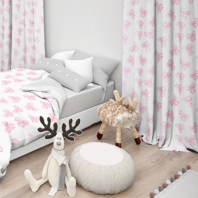 Κουρτίνα (150x275) Με Τρέσα Ellie 301 Pink Lino Home