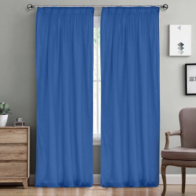 Κουρτίνα (145x295) Με Τρέσα Line 604 Blue Lino Home