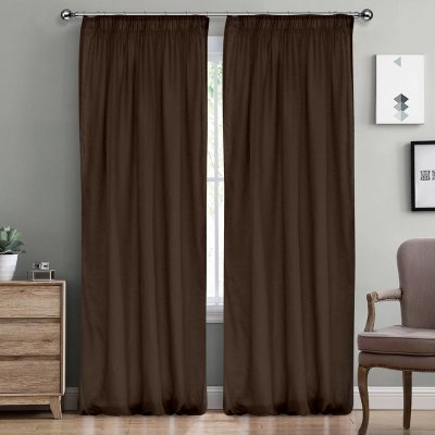 Κουρτίνα (300x295) Με Τρέσα Line 902 Dark Brown Lino Home