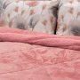 Κουβερτοπάπλωμα Υπέρδιπλο Dania Old Pink Lino Home