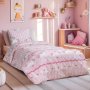 Σετ Σεντόνια Μονά Monokeros Pink Lino Home