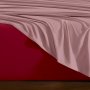 Σετ Σεντόνια Υπέρδιπλα Doble Pink-Red Lino Home