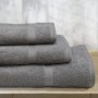 Σετ Πετσέτες Μπάνιου (3τμχ) Camilia Dark Gray Lino Home