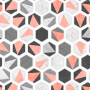 Διακοσμητική Μαξιλαροθήκη Hexagon 301 Coral Lino Home