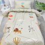 Πάπλωμα Κούνιας Bebe Elephant Lion Lino Home