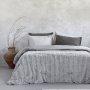 Κουβερτοπάπλωμα Υπέρδιπλο Velure Light Gray Nima Home